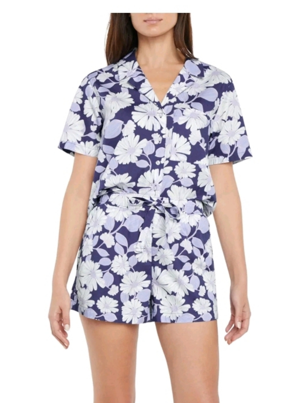 Gap Women's 2-Piece Woven Pajama Set Size Large Blue L SIZE